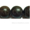 Tiger Ebony Round Wood Beads 20mm
